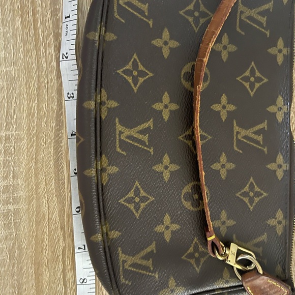 Louis Vuitton Dark Brown Monogram Shoulder Pochette Bag - Picture 14 of 16